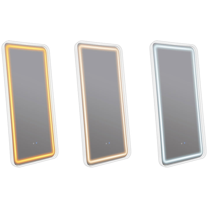 Coaster Furniture 961448 Glendora 32 x 71 Inch LED Standing Mirror BT Speakers Black