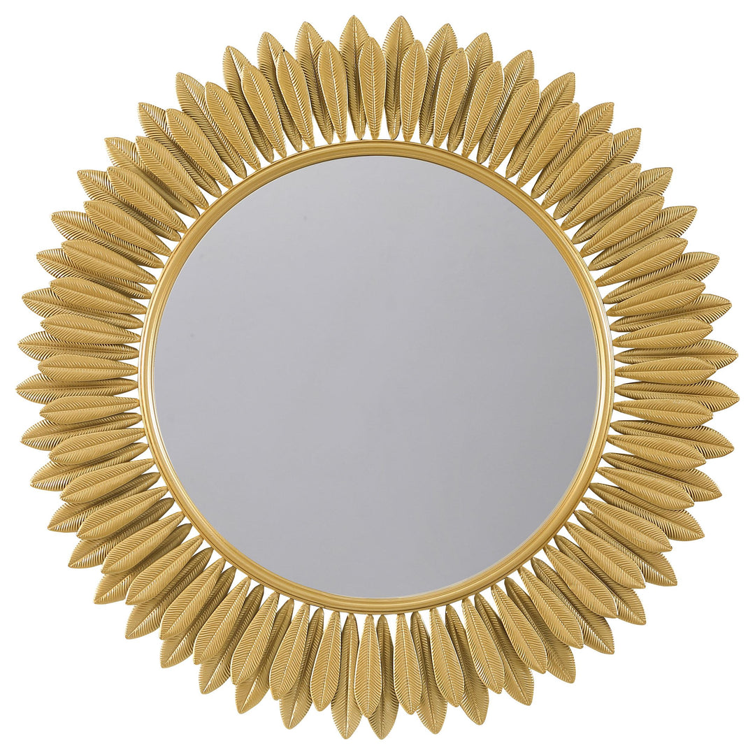 Coaster Furniture 961449 Tuscany 35 x 35 Inch Sunburst Wall Mirror Gold
