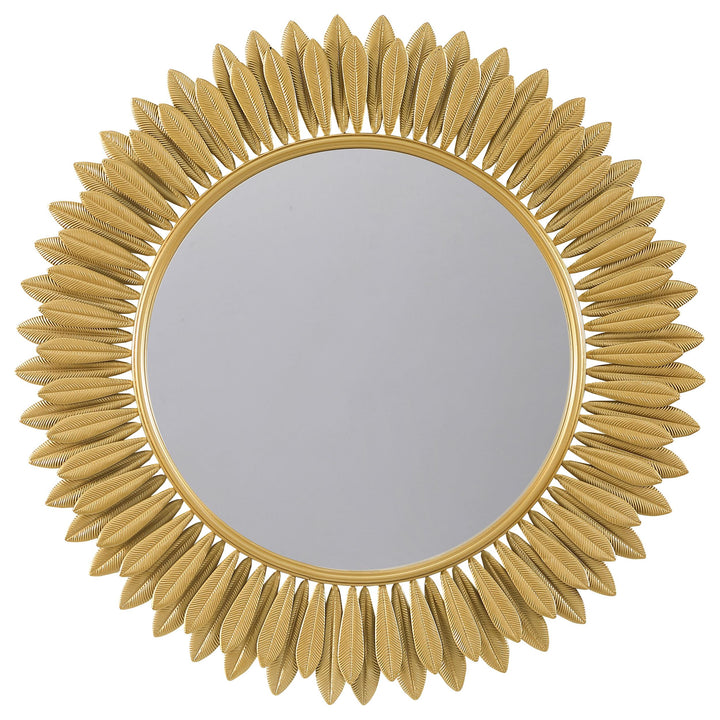 Coaster Furniture 961449 Tuscany 35 x 35 Inch Sunburst Wall Mirror Gold