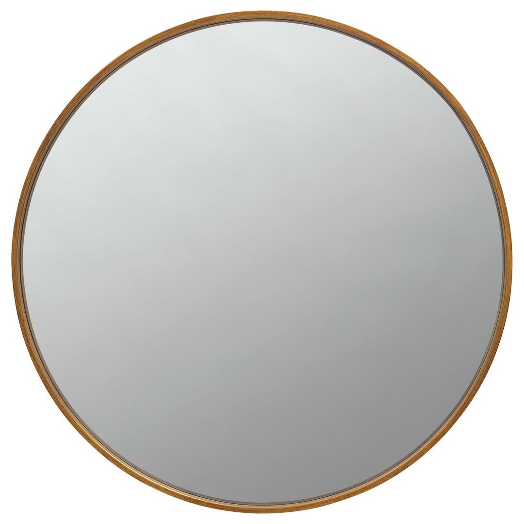 Coaster Furniture 961488 OMalley 40 x 40 Inch Round Framed Wall Mirror Brass
