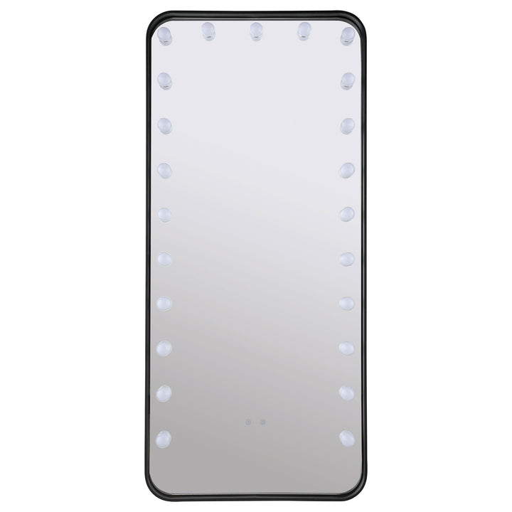 Coaster Furniture 961577 Canton 32 x 71 Inch LED Standing Mirror with Speakers Black