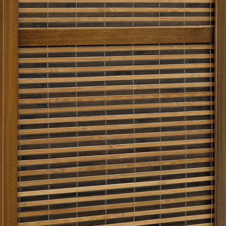 Coaster Furniture 961638 Browning 4-panel Bamboo Room Divider Folding Screen Walnut