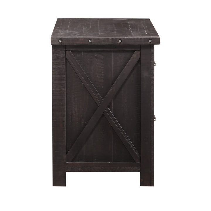 Modus Furniture 7Yc918 Yosemite Solid Wood Lateral File Cabinet In Cafe