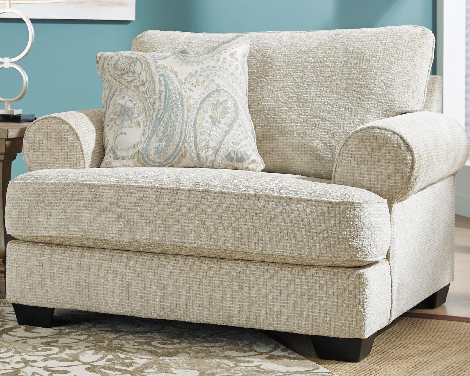 Monaghan Oversized Chair - Light Brown (2)