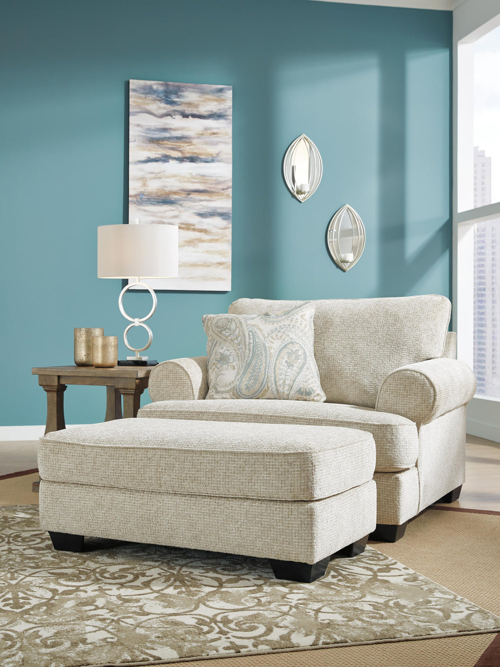 Monaghan Oversized Chair - Light Brown (6)