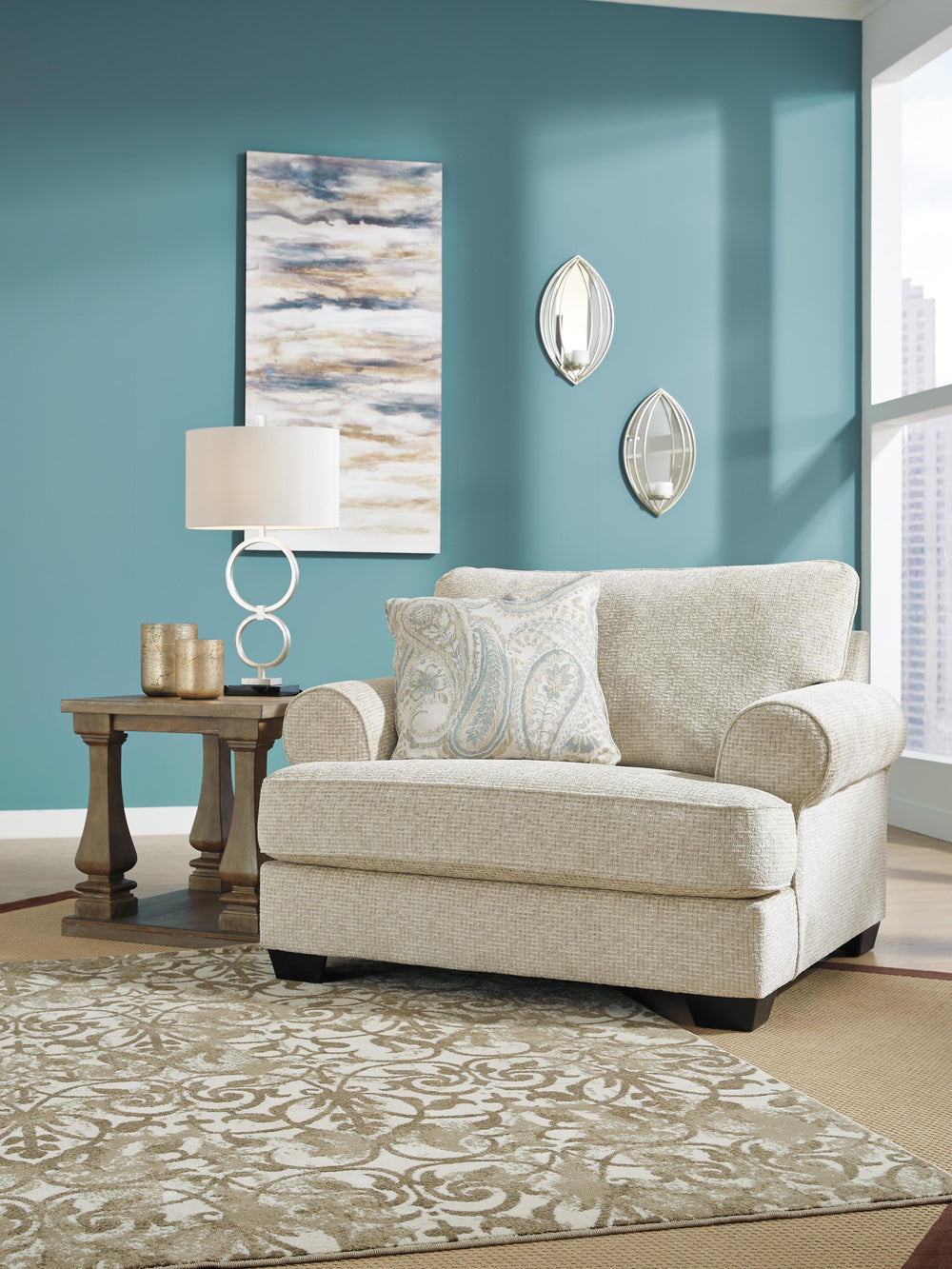 Monaghan Oversized Chair - Light Brown (7)
