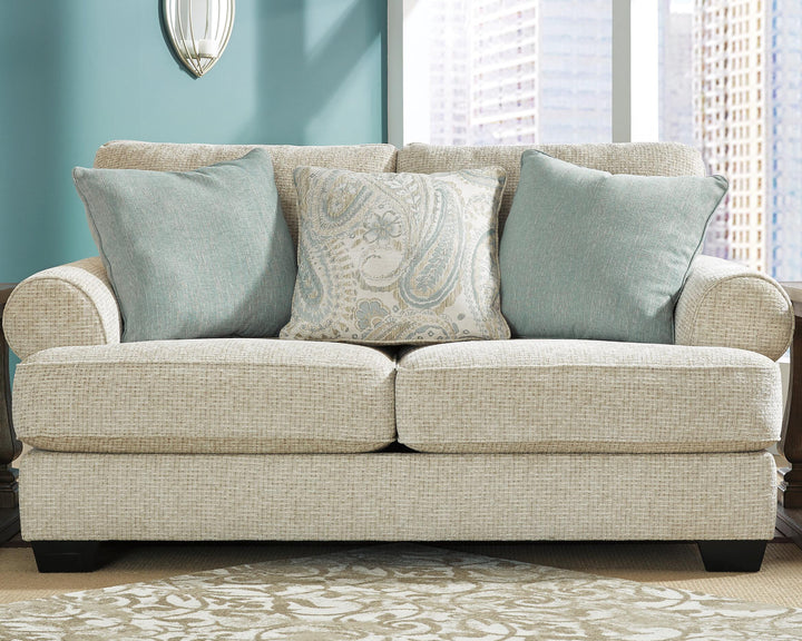 Monaghan Loveseat - Light Brown (2)
