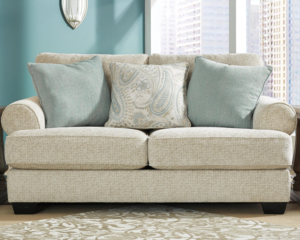 Monaghan Loveseat - Light Brown (2)