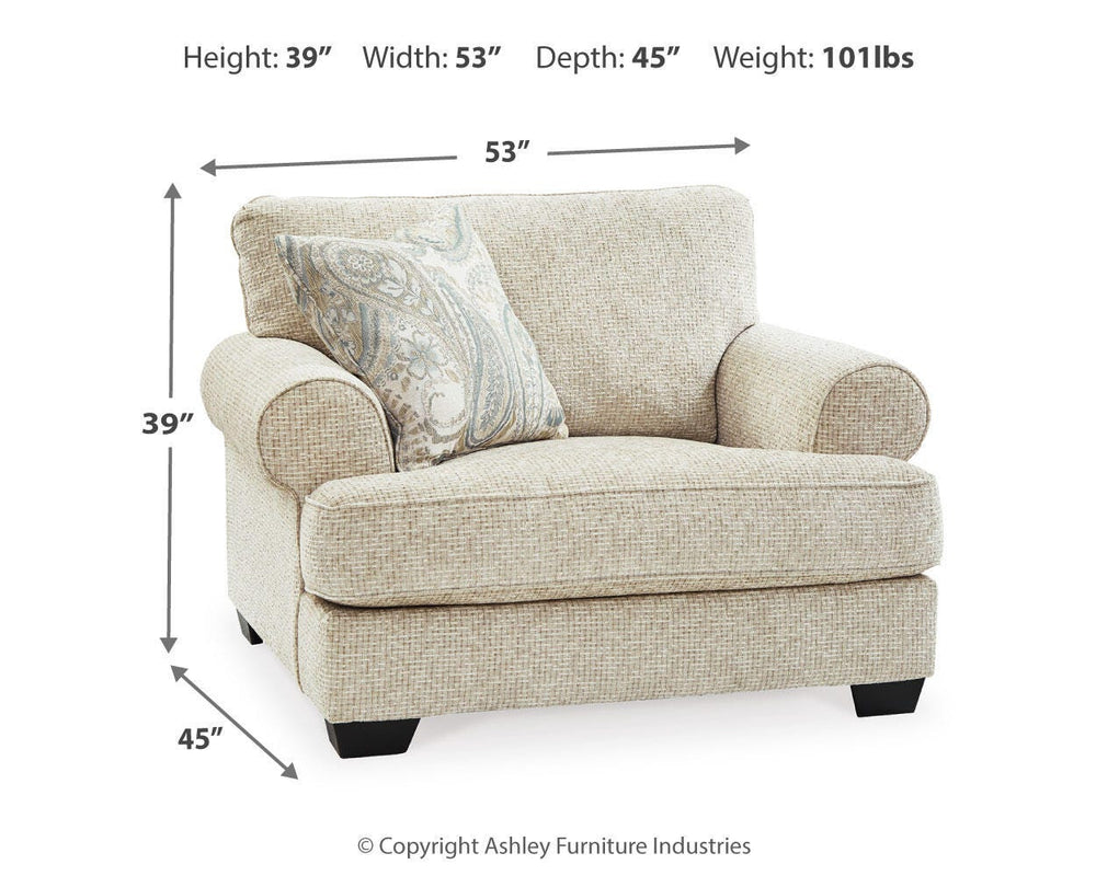 Monaghan Oversized Chair - Light Brown (4)