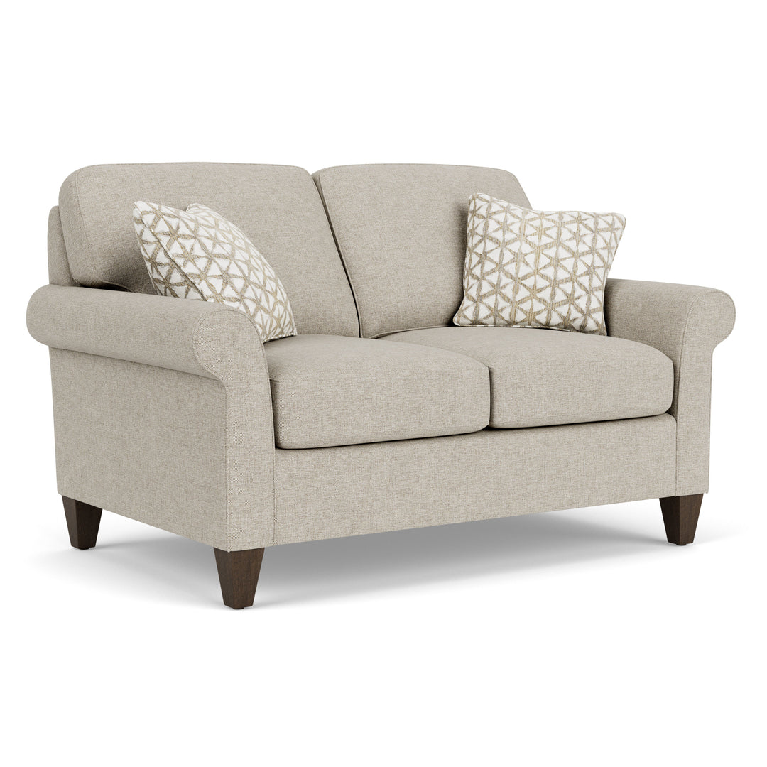 Westside  Fabric Loveseat  Light Gray