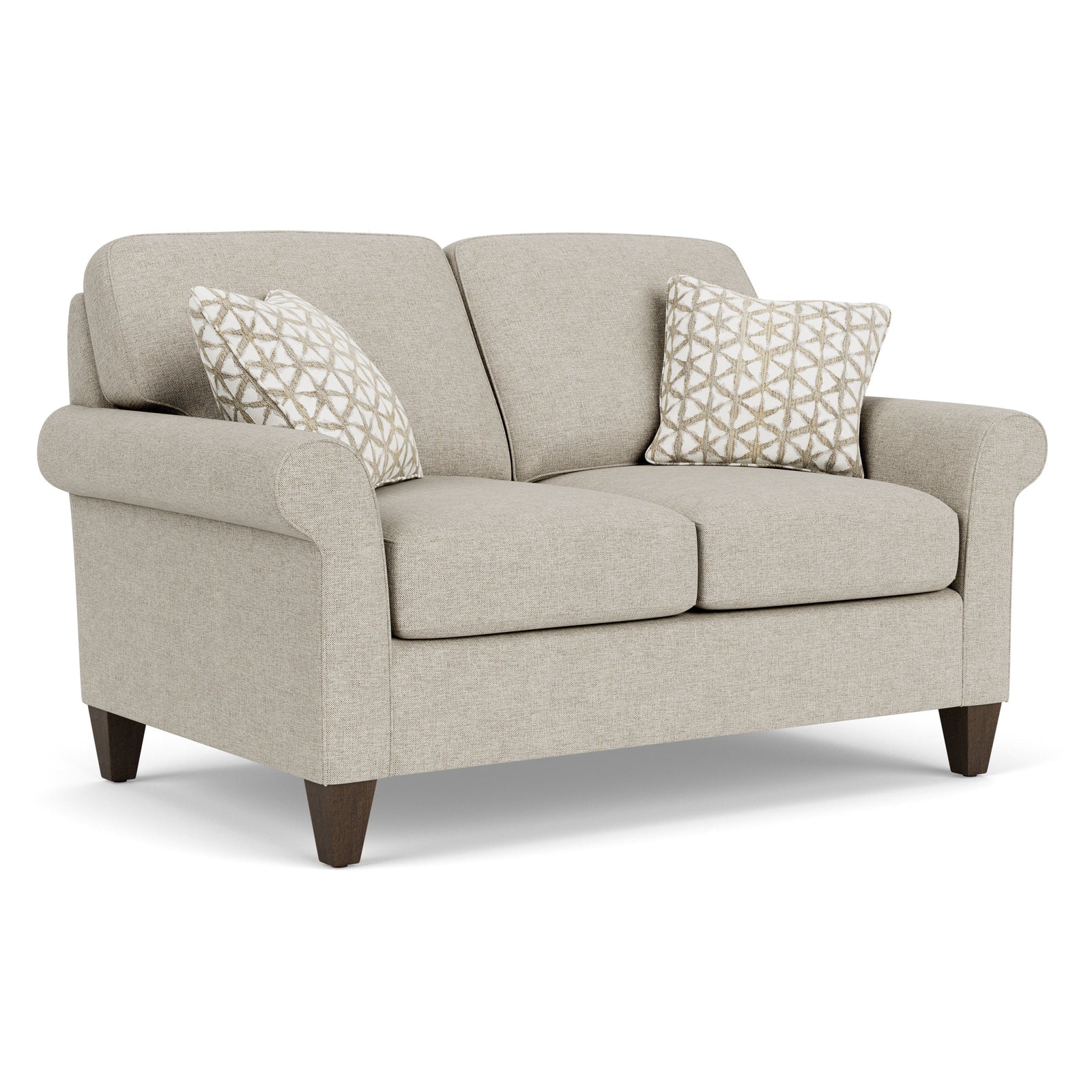 Westside  Fabric Loveseat  Light Gray