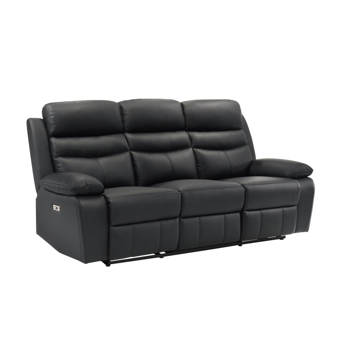 Hancock Power Double Reclining Sofa - Black