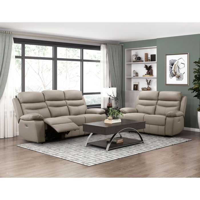 Hancock Power Double Reclining Sofa - Sand