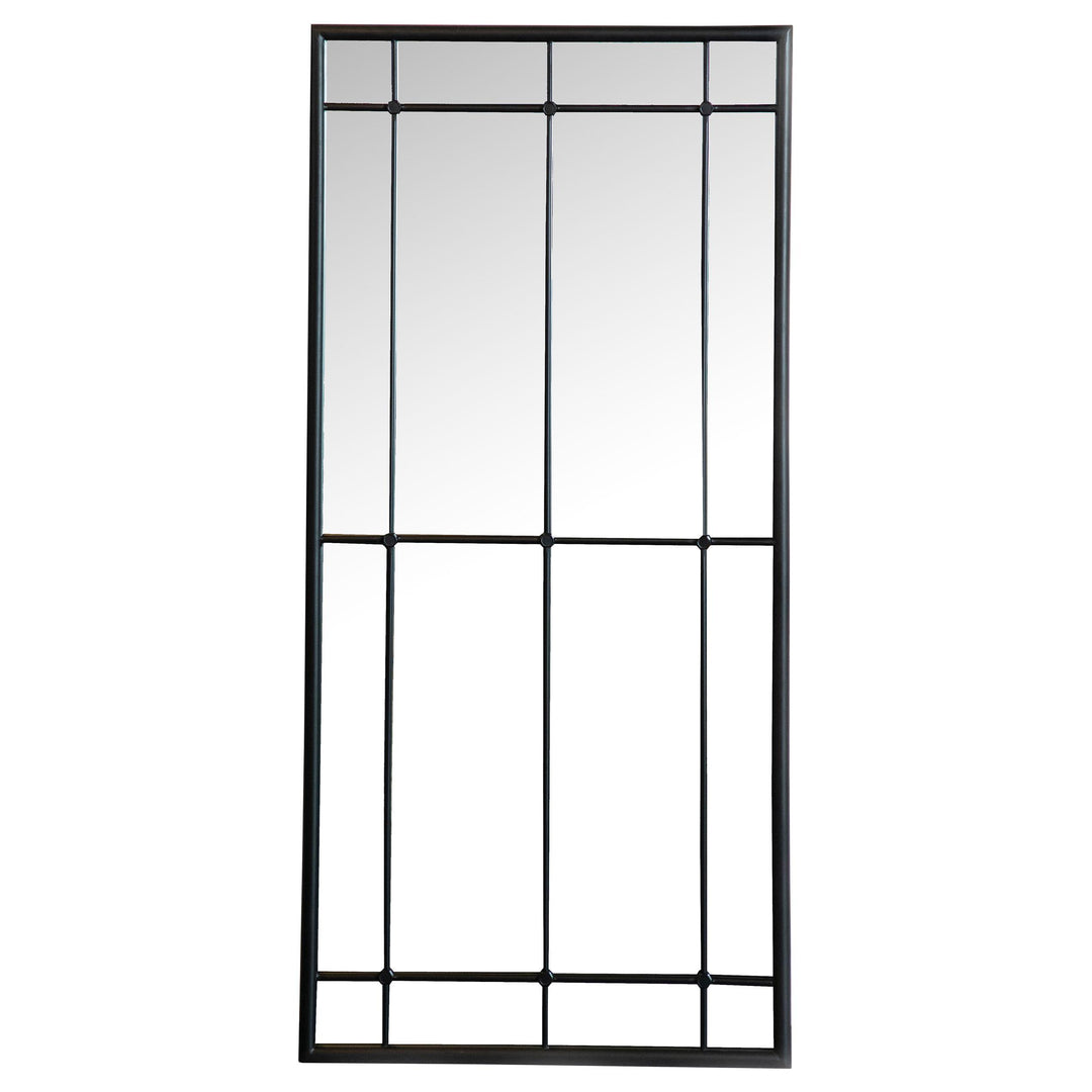 Coaster Furniture 962913 Annetta 24 x 52 Inch Window Pane Floor or Wall Mirror Black