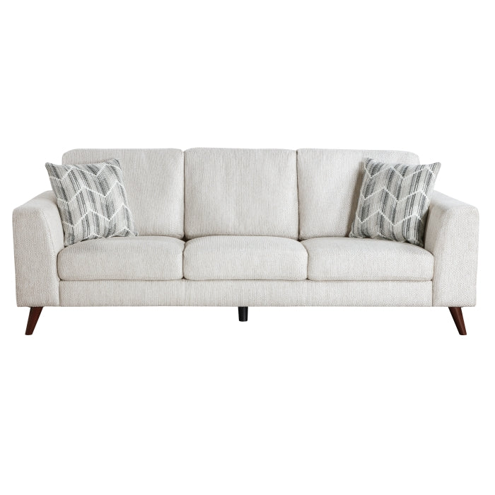 Broadway Mid-Century Modern 87" Silver Cloud Sofa
