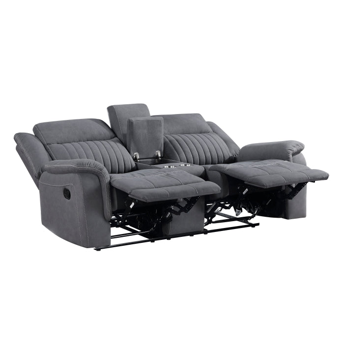Dean Double Reclining Sofa & Loveseat with Center Console