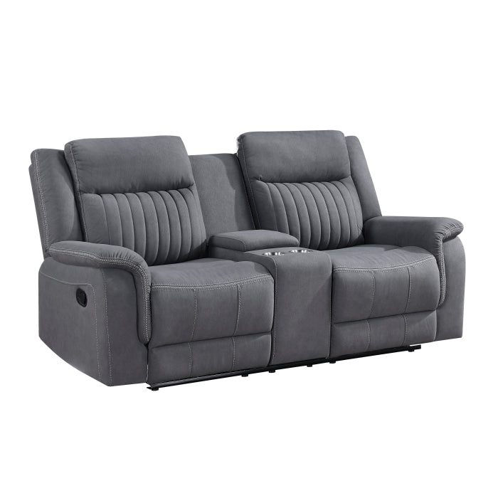 Dean Double Reclining Sofa & Loveseat with Center Console