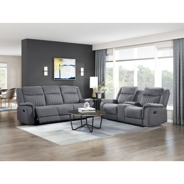Dean Double Reclining Sofa & Loveseat with Center Console