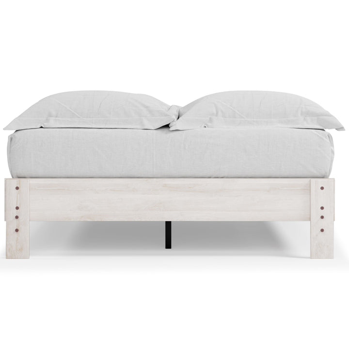 Shawburn - Queen Platform Bed - Whitewash