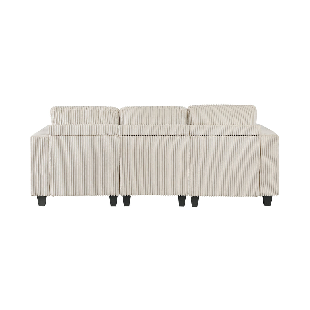 Homelegance Walterboro Sofa with Storage, Storage Pouches and Charging Ports 9650NBE-3*