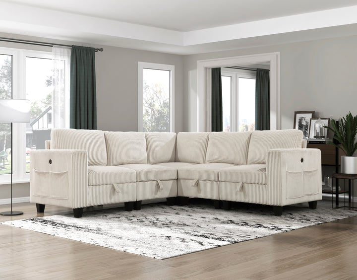 Homelegance Walterboro Corner Seat with Storage 9650NBE-CR