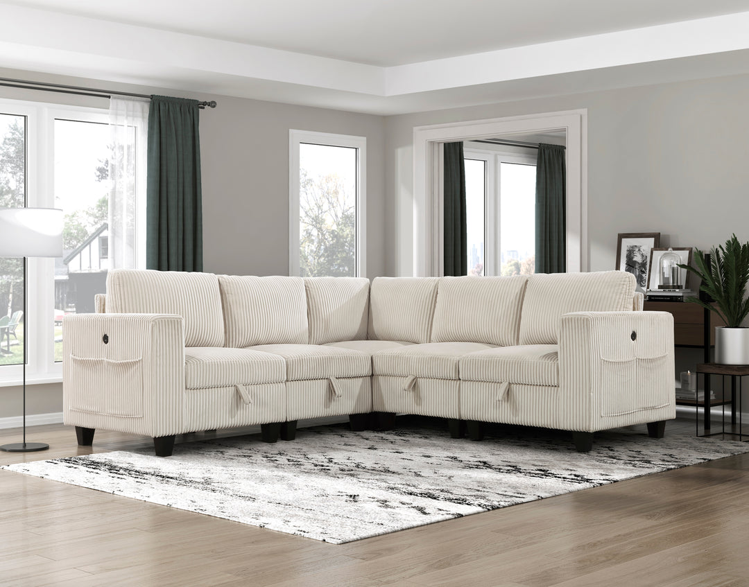 Homelegance Walterboro Corner Seat with Storage 9650NBE-CR