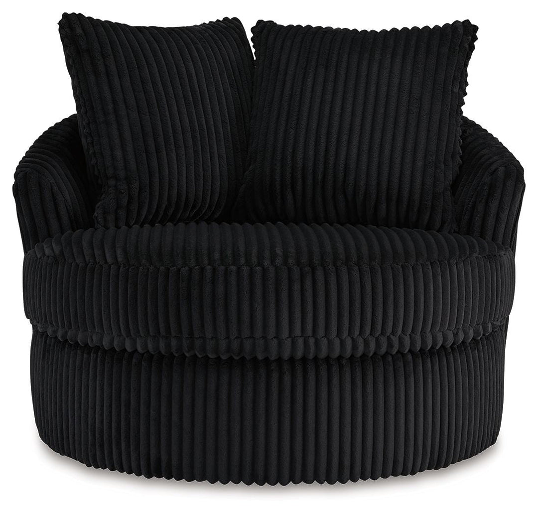 Gramwell - Swivel Chair - Onyx