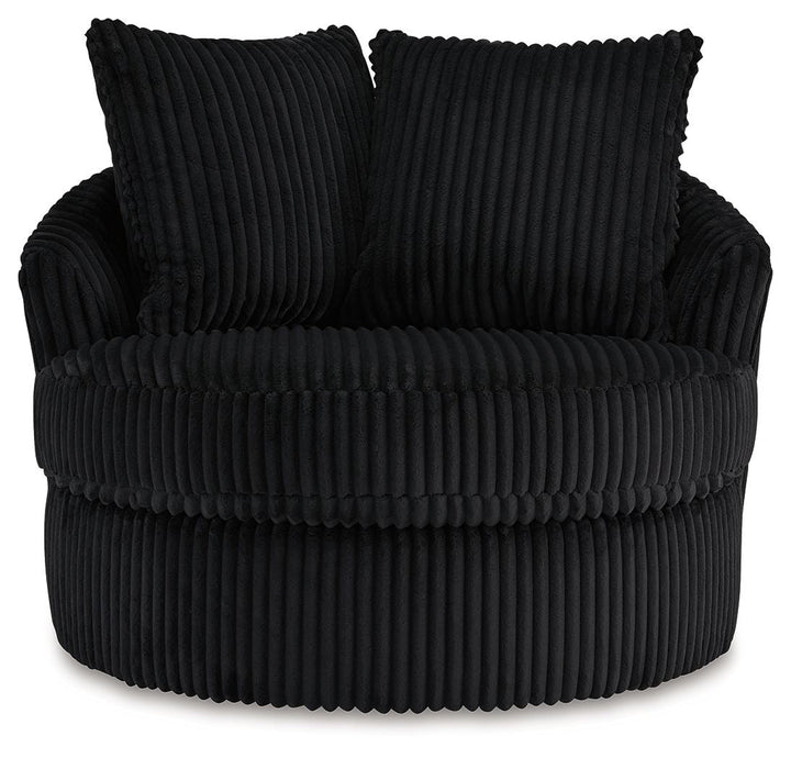 Gramwell - Swivel Chair - Onyx