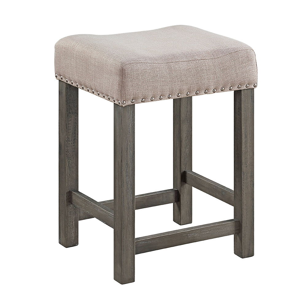 wandella-4-piece-counter-height-table-set-with-usb-beige-fabric-marble-top-weathered-gray