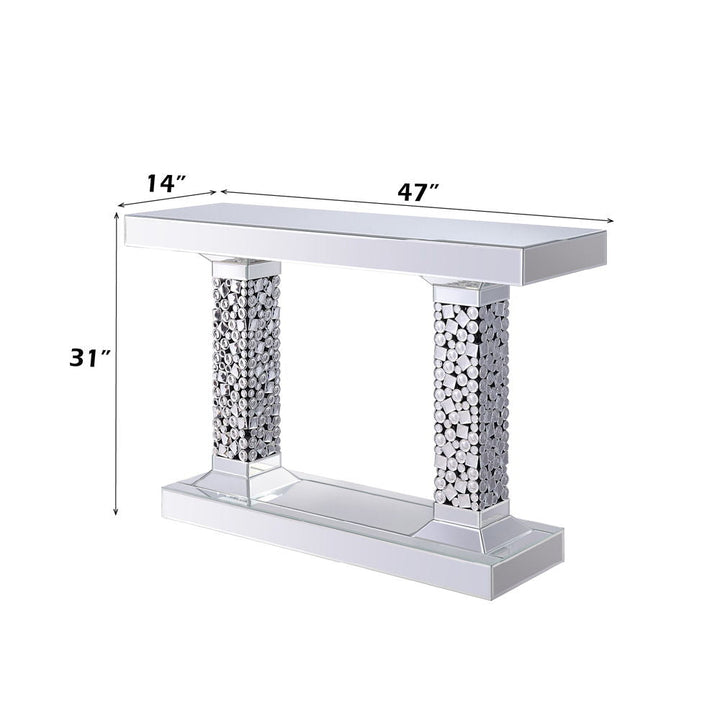 Kachina - Console Table - Mirrored & Faux Gems