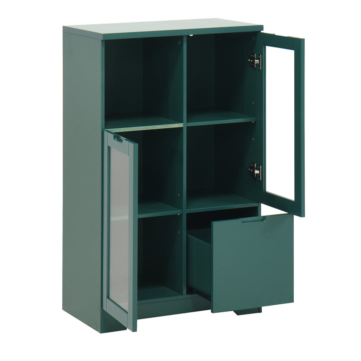 modern-cabinet-with-glass-doors-and-drawer