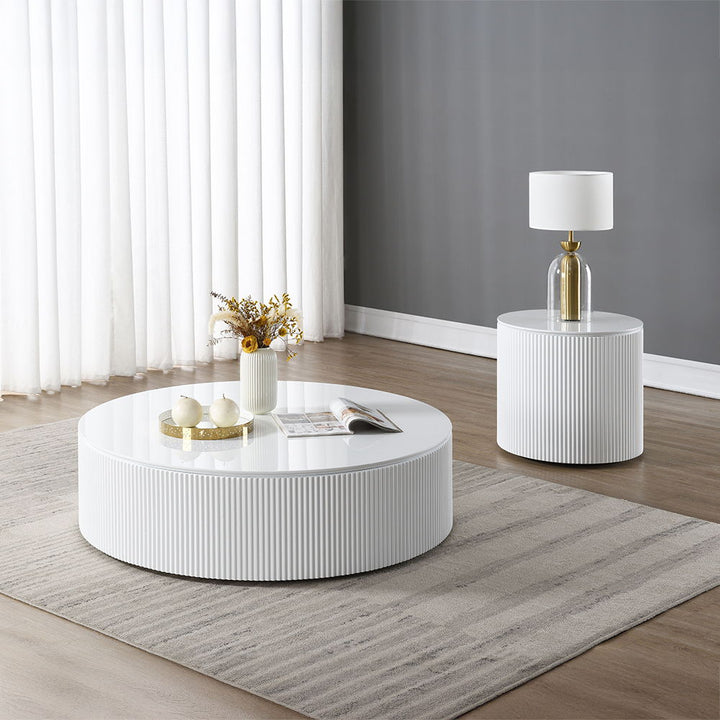 Dyllan - End Table - White High Gloss