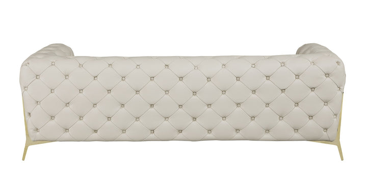 DivanItalia 970 Italian Leather Beige Sofa