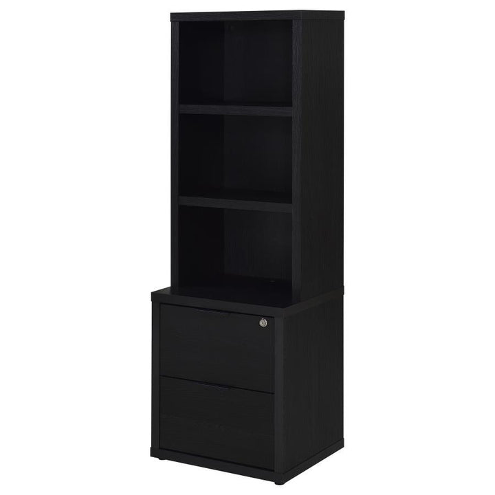 Westpark - 3 Piece Wall Unit Bookcase Set With USB - Black