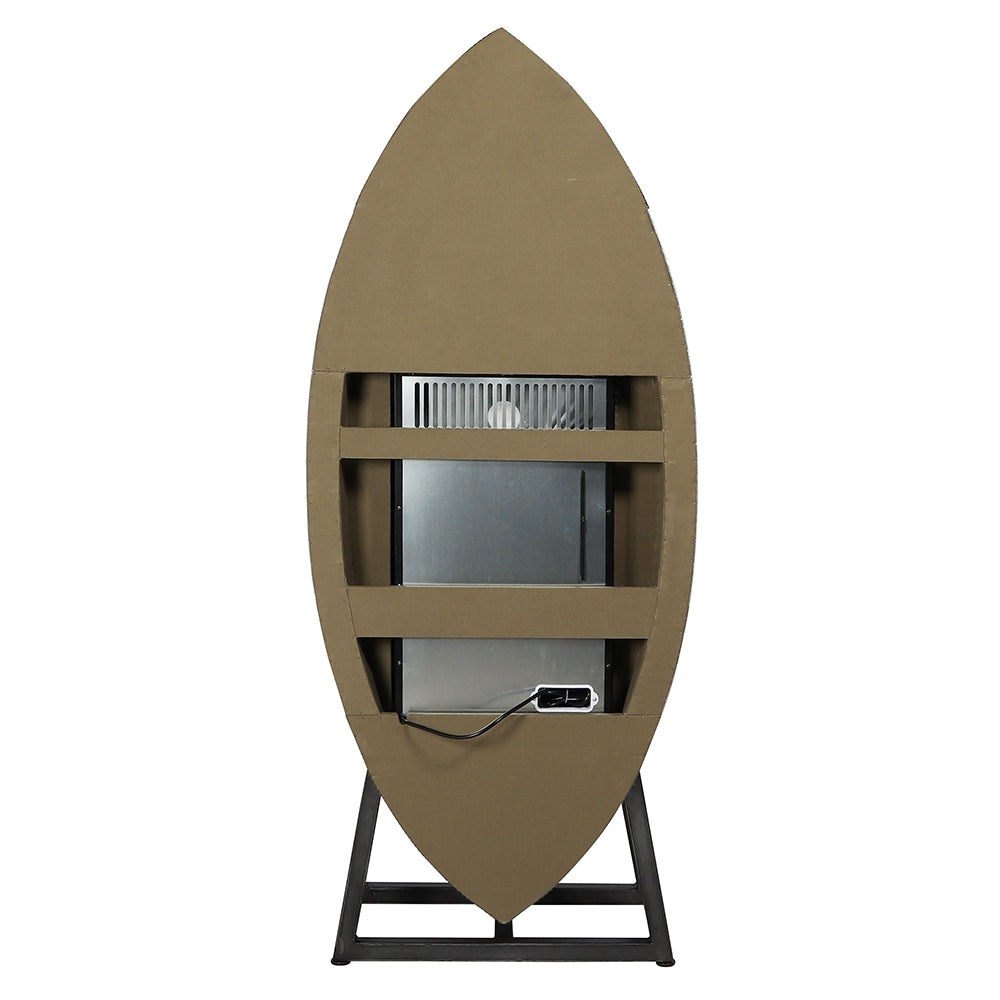Brancaster Wine Cooler - Retro Brown Top Grain Leather & Aluminum