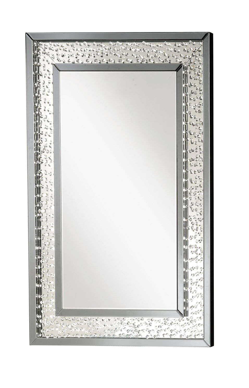 Nysa Accent Mirror - Mirrored & Faux Crystals (97387)