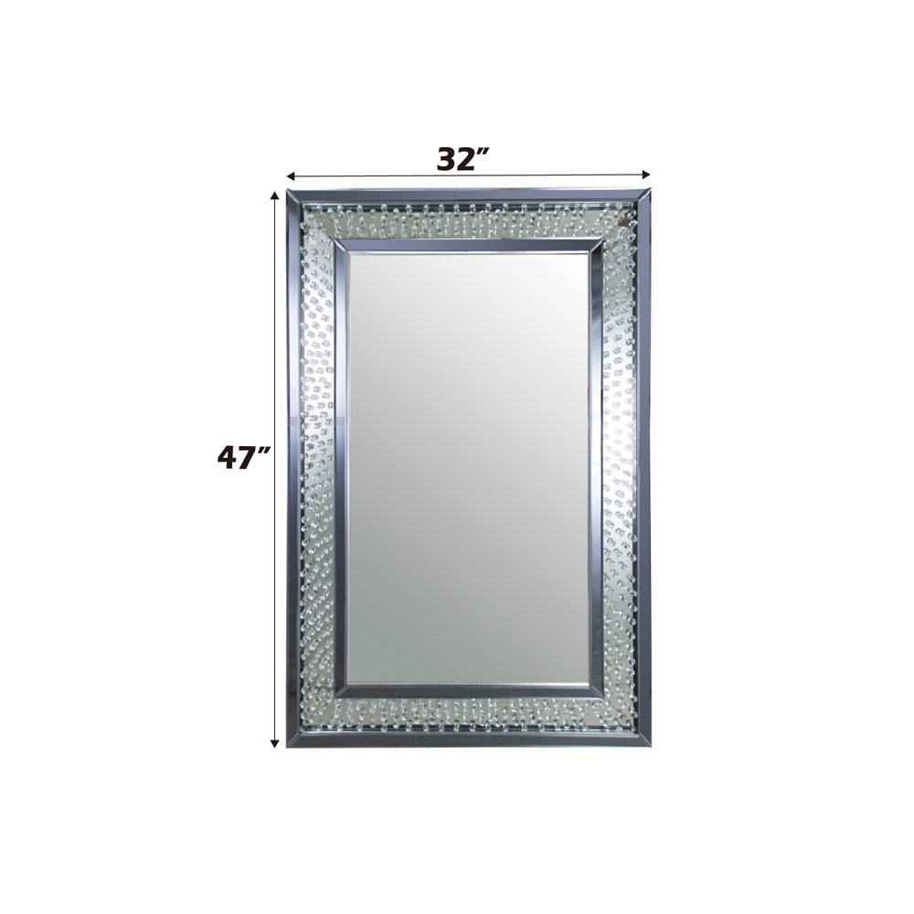 Nysa Accent Mirror - Mirrored & Faux Crystals (97387)
