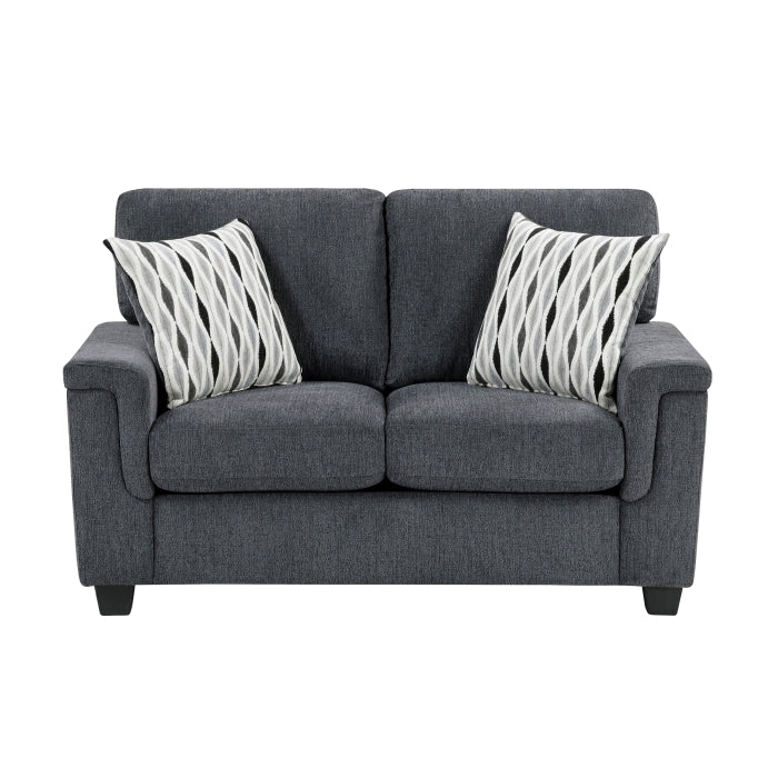 Chelsea 60" Dark Gray Loveseat