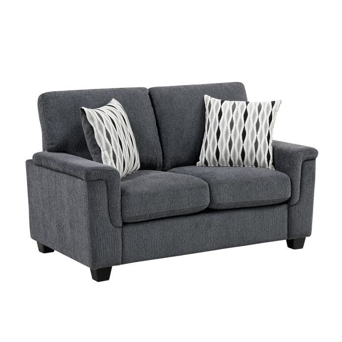 Chelsea 60" Dark Gray Loveseat