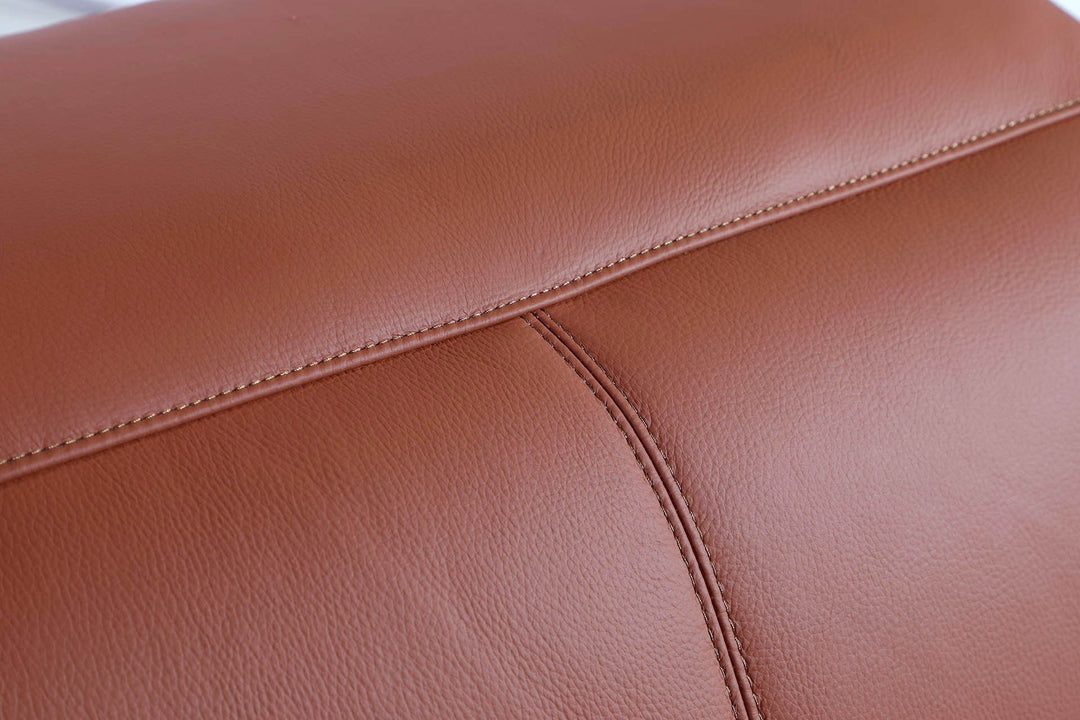 DivanItalia 9762 Camel Italian Leather Modular Loveseat