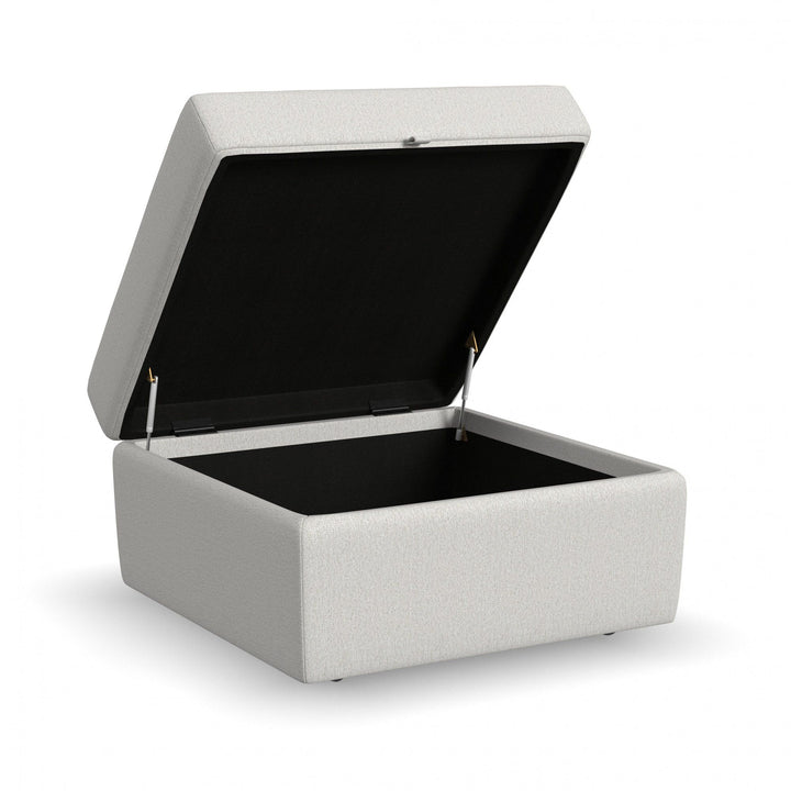 Flex Square Storage Ottoman Light Gray