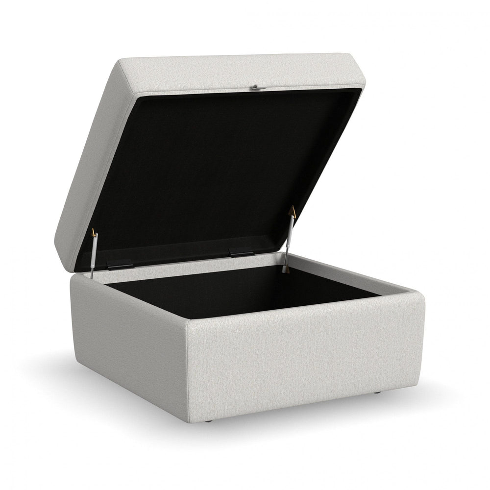 Flex Square Storage Ottoman Light Gray