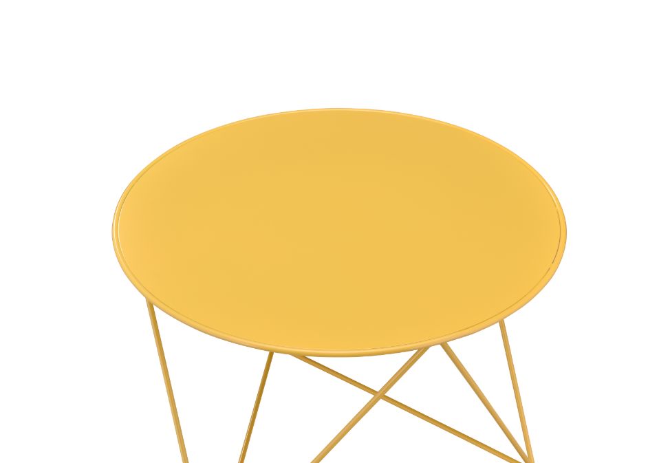 Epidia Accent Table - Yellow