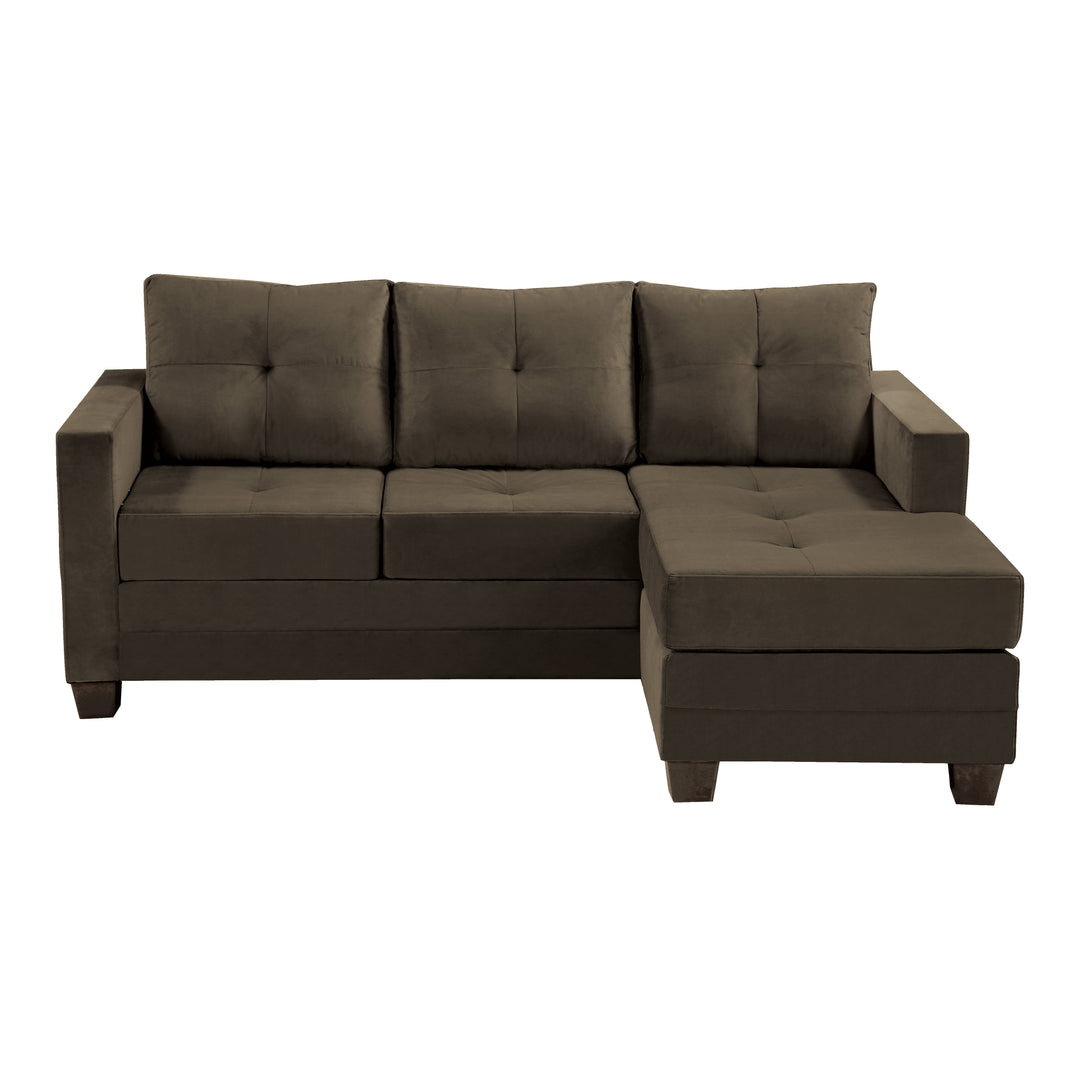 Phelos 78" Brown Reversible Sofa Chaise