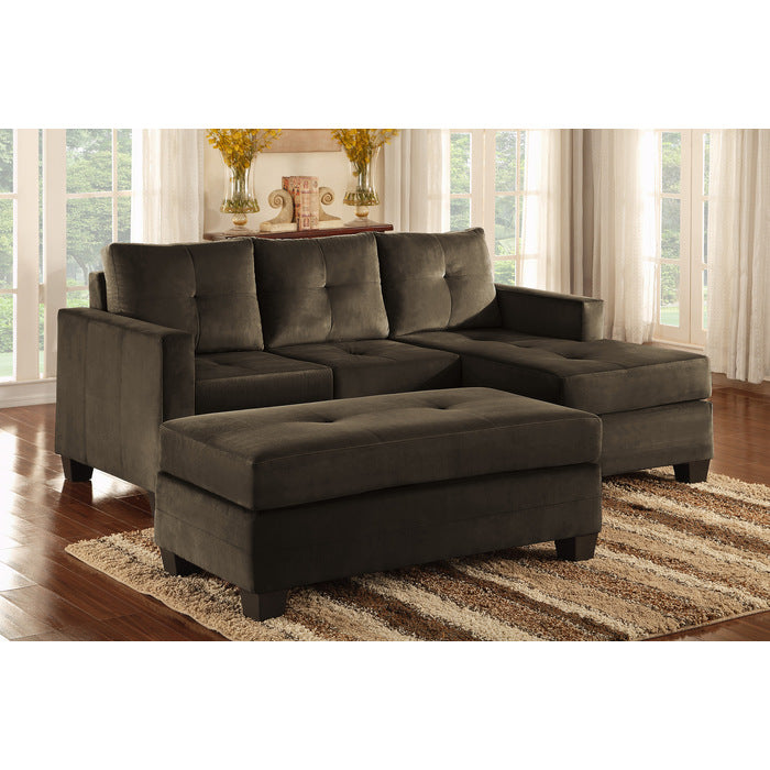 Phelos 78" Brown Reversible Sofa Chaise