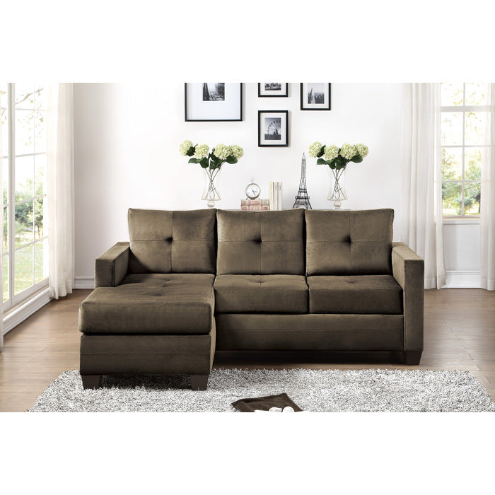 Phelos 78" Brown Reversible Sofa Chaise