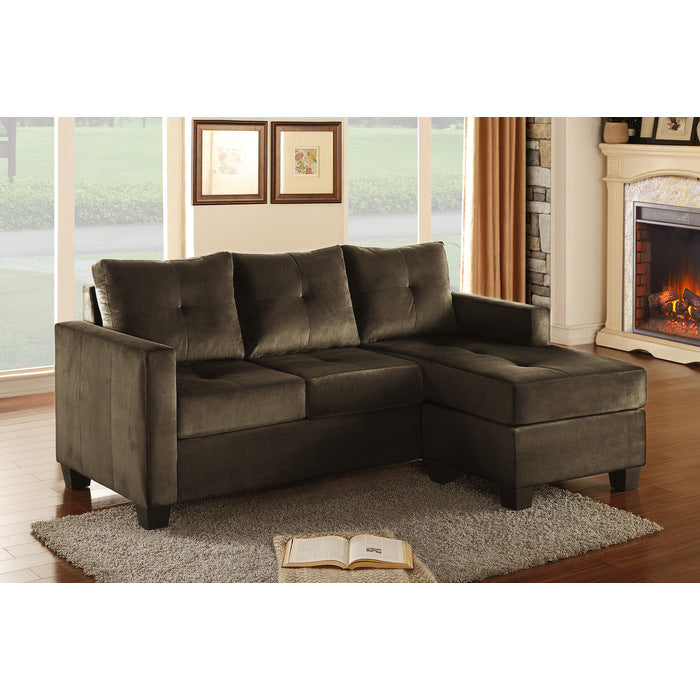 Phelos 78" Brown Reversible Sofa Chaise