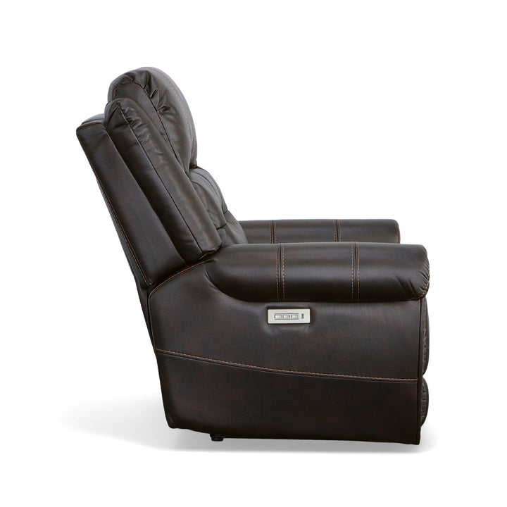 Oscar Fabric Power Recliner with Power Headrest in Molasses