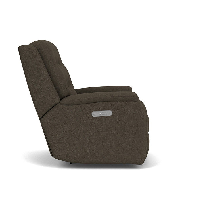 Flexsteel 2810-51H Arlo  Power Rocking Recliner With Power Headrest  Dark Gray