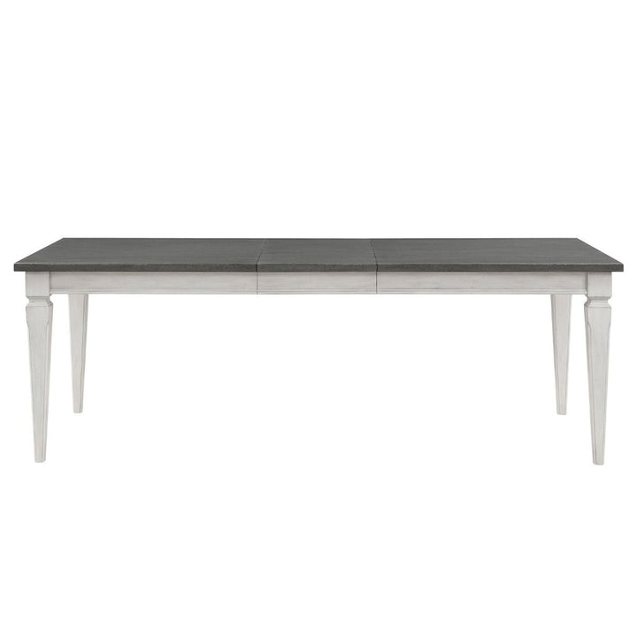 Katia - Dining Table With Leaf - Rustic Gray & Weathered White